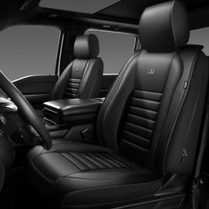 imageCAR PASS Nappa Leather Car Seat Covers Front Seats Luxury Seat Protector for Cars Waterproof AntiSlip Seat Cushion Armrest Compatible Airbag Universal for Sedan SUV Pickup Truck Auto Black RedBlack
