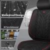 imageCAR PASS Waterproof Car Seat Covers Front SeatsNeoprene Seat Covers 3D Tyre EmbossedAllWeather Automotive Seat Cover NonSlip DurableUniversal Fit for SUVs Cars Trucks Airbag CompatibleBlack Red