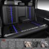 imageCAR PASS 3D Air Mesh Seat Covers for Car Leather Car Seat Cover Front SeatsBreathable Foam Premium Leather Mesh Front Seat Covers Universal Fit for Cars Sedans Trucks Vans SUVs Black RedBlack Blue Full Set
