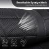 imageCAR PASS 3D Air Mesh Seat Covers for Car Leather Car Seat Cover Front SeatsBreathable Foam Premium Leather Mesh Front Seat Covers Universal Fit for Cars Sedans Trucks Vans SUVs Black RedAll Black Front Seat