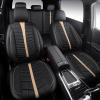 imageCAR PASS 3D Air Mesh Seat Covers for Car Leather Car Seat Cover Front SeatsBreathable Foam Premium Leather Mesh Front Seat Covers Universal Fit for Cars Sedans Trucks Vans SUVs Black RedBlack Beige Full Set