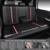 imageCAR PASS 3D Air Mesh Seat Covers for Car Leather Car Seat Cover Front SeatsBreathable Foam Premium Leather Mesh Front Seat Covers Universal Fit for Cars Sedans Trucks Vans SUVs Black RedBlack Pink Full Set