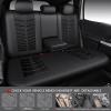 imageCAR PASS 3D Air Mesh Seat Covers for Car Leather Car Seat Cover Front SeatsBreathable Foam Premium Leather Mesh Front Seat Covers Universal Fit for Cars Sedans Trucks Vans SUVs Black RedRear Black