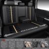 imageCAR PASS 3D Air Mesh Seat Covers for Car Leather Car Seat Cover Front SeatsBreathable Foam Premium Leather Mesh Front Seat Covers Universal Fit for Cars Sedans Trucks Vans SUVs Black RedBlack Beige Full Set