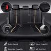 imageCAR PASS 3D Air Mesh Seat Covers for Car Leather Car Seat Cover Front SeatsBreathable Foam Premium Leather Mesh Front Seat Covers Universal Fit for Cars Sedans Trucks Vans SUVs Black RedBlack Beige Full Set