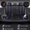 imageCAR PASS 3D Air Mesh Seat Covers for Car Leather Car Seat Cover Front SeatsBreathable Foam Premium Leather Mesh Front Seat Covers Universal Fit for Cars Sedans Trucks Vans SUVs Black RedBlack Blue Full Set