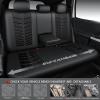 imageCAR PASS 3D Air Mesh Seat Covers for Car Leather Car Seat Cover Front SeatsBreathable Foam Premium Leather Mesh Front Seat Covers Universal Fit for Cars Sedans Trucks Vans SUVs Black RedAll Black Full Set