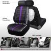 imageCAR PASS 3D Air Mesh Seat Covers for Car Leather Car Seat Cover Front SeatsBreathable Foam Premium Leather Mesh Front Seat Covers Universal Fit for Cars Sedans Trucks Vans SUVs Black RedBlack Purple Front Seat