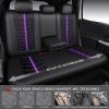 imageCAR PASS 3D Air Mesh Seat Covers for Car Leather Car Seat Cover Front SeatsBreathable Foam Premium Leather Mesh Front Seat Covers Universal Fit for Cars Sedans Trucks Vans SUVs Black RedBlack Purple Full Set