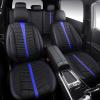 imageCAR PASS 3D Air Mesh Seat Covers for Car Leather Car Seat Cover Front SeatsBreathable Foam Premium Leather Mesh Front Seat Covers Universal Fit for Cars Sedans Trucks Vans SUVs Black RedBlack Blue Full Set