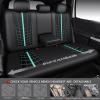 imageCAR PASS 3D Air Mesh Seat Covers for Car Leather Car Seat Cover Front SeatsBreathable Foam Premium Leather Mesh Front Seat Covers Universal Fit for Cars Sedans Trucks Vans SUVs Black RedBlack Mint Full Set