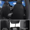 imageCAR PASS 3D Air Mesh Seat Covers for Car Leather Car Seat Cover Front SeatsBreathable Foam Premium Leather Mesh Front Seat Covers Universal Fit for Cars Sedans Trucks Vans SUVs Black RedBlack Gray Front Seat