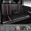 imageCAR PASS 3D Air Mesh Seat Covers for Car Leather Car Seat Cover Front SeatsBreathable Foam Premium Leather Mesh Front Seat Covers Universal Fit for Cars Sedans Trucks Vans SUVs Black RedBlack And Red Full Set