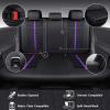 imageCAR PASS 3D Air Mesh Seat Covers for Car Leather Car Seat Cover Front SeatsBreathable Foam Premium Leather Mesh Front Seat Covers Universal Fit for Cars Sedans Trucks Vans SUVs Black RedBlack Purple Full Set