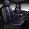 imageCAR PASS 3D Air Mesh Seat Covers for Car Leather Car Seat Cover Front SeatsBreathable Foam Premium Leather Mesh Front Seat Covers Universal Fit for Cars Sedans Trucks Vans SUVs Black RedBlack Blue Front Seat