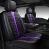 Black Purple Front Seat