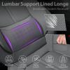 imageCAR PASS Nappa Leather Car Seat Covers Water Resistant 3D Foam Faux Leather Seat Covers Lumbar Support Automotive Seat Covers 2 Front Seats Comfort ampamp Universal Fit for Cars SUV Truck Solid BlackAll Gray