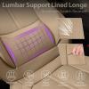 imageCAR PASS Nappa Leather Car Seat Covers Water Resistant 3D Foam Faux Leather Seat Covers Lumbar Support Automotive Seat Covers 2 Front Seats Comfort ampamp Universal Fit for Cars SUV Truck Solid BlackBeige