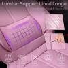 imageCAR PASS Nappa Leather Car Seat Covers Water Resistant 3D Foam Faux Leather Seat Covers Lumbar Support Automotive Seat Covers 2 Front Seats Comfort ampamp Universal Fit for Cars SUV Truck Solid BlackAll Pink