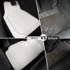 imageCAR PASS Heavy Duty Rubber Car Floor Mats Waterproof Universal TrimtoFit Car Mats All Weather Floor Mats for SUV Truck Sedan Premium Auto Floor Mats Full Set 3 Piece AntiSlip Solid Pure BlackWhite