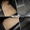 imageCAR PASS Heavy Duty Rubber Car Floor Mats Waterproof Universal TrimtoFit Car Mats All Weather Floor Mats for SUV Truck Sedan Premium Auto Floor Mats Full Set 3 Piece AntiSlip Solid Pure BlackBeige