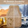imageCAR PASS Heavy Duty Rubber Car Floor Mats Waterproof Universal TrimtoFit Car Mats All Weather Floor Mats for SUV Truck Sedan Premium Auto Floor Mats Full Set 3 Piece AntiSlip Solid Pure BlackBeige