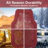 imageCAR PASS Heavy Duty Rubber Car Floor Mats Waterproof Universal TrimtoFit Car Mats All Weather Floor Mats for SUV Truck Sedan Premium Auto Floor Mats Full Set 3 Piece AntiSlip Solid Pure BlackBurgundy Red