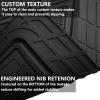 imageCAR PASS Heavy Duty Rubber Floor Mats Pink Car Mats Full Set with Trunk Cargo Liner  Universal Waterproof Floor Mats for Car SUV Truck Durable All Weather Liner Mats Automotive Women All PinkBlack Cargo Liner