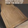imageCAR PASS Heavy Duty Rubber Floor Mats Pink Car Mats Full Set with Trunk Cargo Liner  Universal Waterproof Floor Mats for Car SUV Truck Durable All Weather Liner Mats Automotive Women All PinkBeige Cargo Liner