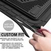 imageCAR PASS Heavy Duty Rubber Floor Mats Pink Car Mats Full Set with Trunk Cargo Liner  Universal Waterproof Floor Mats for Car SUV Truck Durable All Weather Liner Mats Automotive Women All PinkBlack Cargo Liner