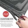imageCAR PASS Heavy Duty Rubber Floor Mats Pink Car Mats Full Set with Trunk Cargo Liner  Universal Waterproof Floor Mats for Car SUV Truck Durable All Weather Liner Mats Automotive Women All PinkBlack and Red