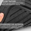 imageCAR PASS Heavy Duty Rubber Floor Mats Pink Car Mats Full Set with Trunk Cargo Liner  Universal Waterproof Floor Mats for Car SUV Truck Durable All Weather Liner Mats Automotive Women All PinkBlack Silver