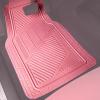 imageCAR PASS Heavy Duty Rubber Floor Mats Pink Car Mats Full Set with Trunk Cargo Liner  Universal Waterproof Floor Mats for Car SUV Truck Durable All Weather Liner Mats Automotive Women All PinkAll Pink