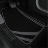 imageCAR PASS Pink Edge Faux Leather Car Floor Mats Universal Car Carpet Mats with Double Stitch Line AntiSlip Backing Design for Cute Girly Women Fit 95 AutomotiveSUVsSedanVans Black and PinkBlack and Gray