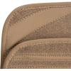 imageCAR PASS Pink Edge Faux Leather Car Floor Mats Universal Car Carpet Mats with Double Stitch Line AntiSlip Backing Design for Cute Girly Women Fit 95 AutomotiveSUVsSedanVans Black and PinkPure Beige