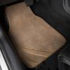 imageCAR PASS Pink Edge Faux Leather Car Floor Mats Universal Car Carpet Mats with Double Stitch Line AntiSlip Backing Design for Cute Girly Women Fit 95 AutomotiveSUVsSedanVans Black and PinkPure Beige