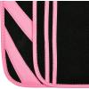 imageCAR PASS Pink Edge Faux Leather Car Floor Mats Universal Car Carpet Mats with Double Stitch Line AntiSlip Backing Design for Cute Girly Women Fit 95 AutomotiveSUVsSedanVans Black and PinkBlack and Pink