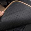 imageCAR PASS Pink Edge Faux Leather Car Floor Mats Universal Car Carpet Mats with Double Stitch Line AntiSlip Backing Design for Cute Girly Women Fit 95 AutomotiveSUVsSedanVans Black and PinkPure Beige