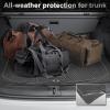 imageCAR PASS Universal Fit Car Floor Mats ampamp Cargo Liner Full Set Trim to Fit Car SUV Sedan Coupe SM Size Vehicle All Weather Waterproof AntiSlip Automotive Car Mats 5 Pieces Rubber Material All BlackBlack
