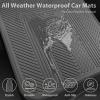 imageCAR PASS Universal Fit Car Floor Mats ampamp Cargo Liner Full Set Trim to Fit Car SUV Sedan Coupe SM Size Vehicle All Weather Waterproof AntiSlip Automotive Car Mats 5 Pieces Rubber Material All BlackGray