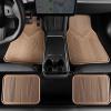 imageCAR PASS Universal Fit Car Floor Mats ampamp Cargo Liner Full Set Trim to Fit Car SUV Sedan Coupe SM Size Vehicle All Weather Waterproof AntiSlip Automotive Car Mats 5 Pieces Rubber Material All BlackBeige