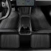 imageCAR PASS Universal Fit Car Floor Mats ampamp Cargo Liner Full Set Trim to Fit Car SUV Sedan Coupe SM Size Vehicle All Weather Waterproof AntiSlip Automotive Car Mats 5 Pieces Rubber Material All BlackBlack