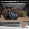 imageCAR PASS Universal Fit Car Floor Mats ampamp Cargo Liner Full Set Trim to Fit Car SUV Sedan Coupe SM Size Vehicle All Weather Waterproof AntiSlip Automotive Car Mats 5 Pieces Rubber Material All BlackBeige