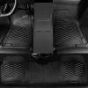 imageCAR PASS Rubber Car Mats Waterproof Car Floor Mats All WeatherCar Mat Full Set 3 Piece Automotive Floor Mat Trim to Fit for Cars Sedans SUVs Trucks Heavy Duty AntiSlip Easy Clean All BlackAll Black