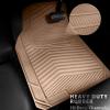 imageCAR PASS Rubber Car Mats Waterproof Car Floor Mats All WeatherCar Mat Full Set 3 Piece Automotive Floor Mat Trim to Fit for Cars Sedans SUVs Trucks Heavy Duty AntiSlip Easy Clean All BlackAll Beige