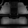 imageCAR PASS Rubber Car Mats Waterproof Car Floor Mats All WeatherCar Mat Full Set 3 Piece Automotive Floor Mat Trim to Fit for Cars Sedans SUVs Trucks Heavy Duty AntiSlip Easy Clean All BlackAll Gray