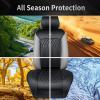 imageCAR PASS Car Seat Protector 2 Pack Sideless Nappa Leather Seat Covers for Cars All Season Waterproof Breathable Front Seats Cushion with Storage Pocket Universal Fit Vehicle Car SUV Truck All BlackBlack