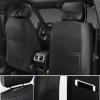 imageCAR PASS Luxury PU Leather Two Front Car Seat Covers Waterproof Seat Covers Compatible with Front Seat Armrests Airbag Compatible Anti Slip Universal Fit for Cars Suvs Vans Trucks Black BlueBlue and Black