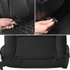 imageCAR PASS Luxury PU Leather Two Front Car Seat Covers Waterproof Seat Covers Compatible with Front Seat Armrests Airbag Compatible Anti Slip Universal Fit for Cars Suvs Vans Trucks Black BlueAll Black
