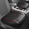 imageCAR PASS Luxury PU Leather Two Front Car Seat Covers Waterproof Seat Covers Compatible with Front Seat Armrests Airbag Compatible Anti Slip Universal Fit for Cars Suvs Vans Trucks Black BlueBlackRed